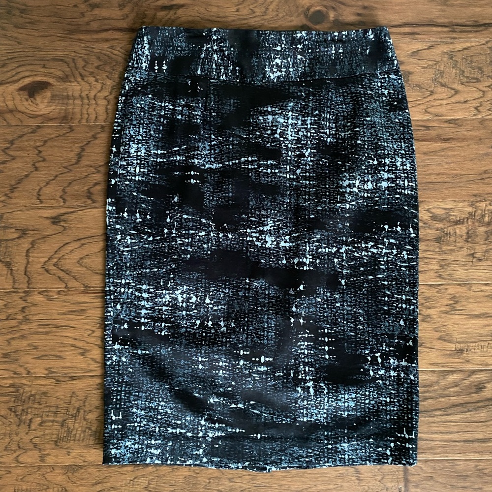 Grace Elements Black and Blue Women's Pencil Skirt